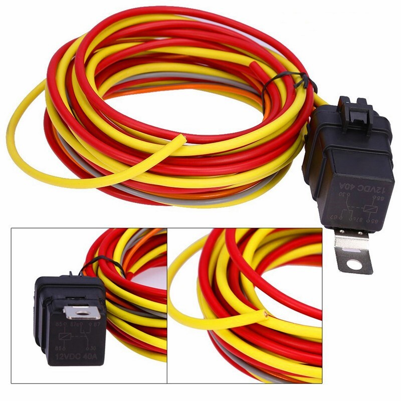 Cooling 185 Degree 40amp Electric Fan Relay Kit, Single or Dual Fans DR