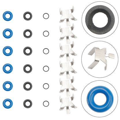 6PCS Fuel Injector Repair Seal Kit fit Ford F150 3.5L Turbo EcoBoost 2011-2016