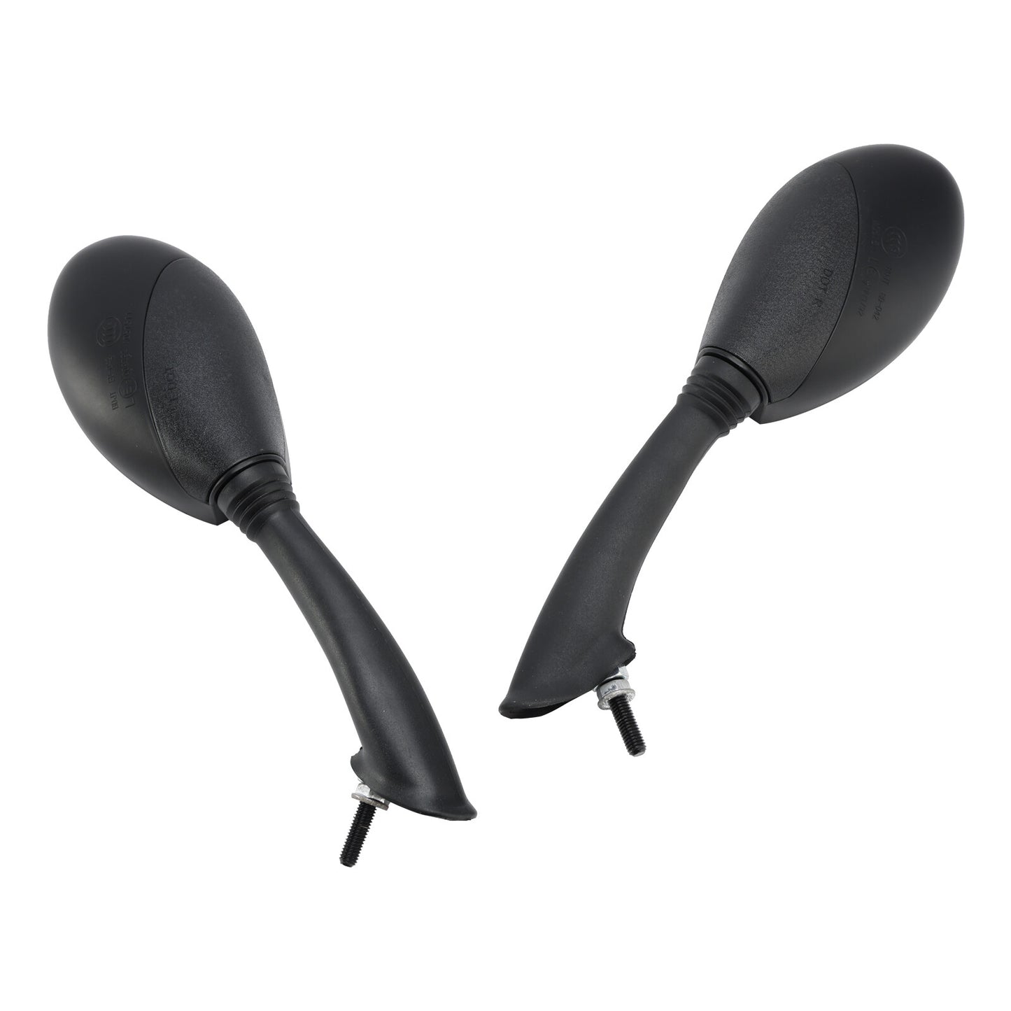 BLACK REAR VIEW MIRROR PAIR FOR DERBI BOULEVARD 50 125 150 PIAGGIO FLY 50-150CC