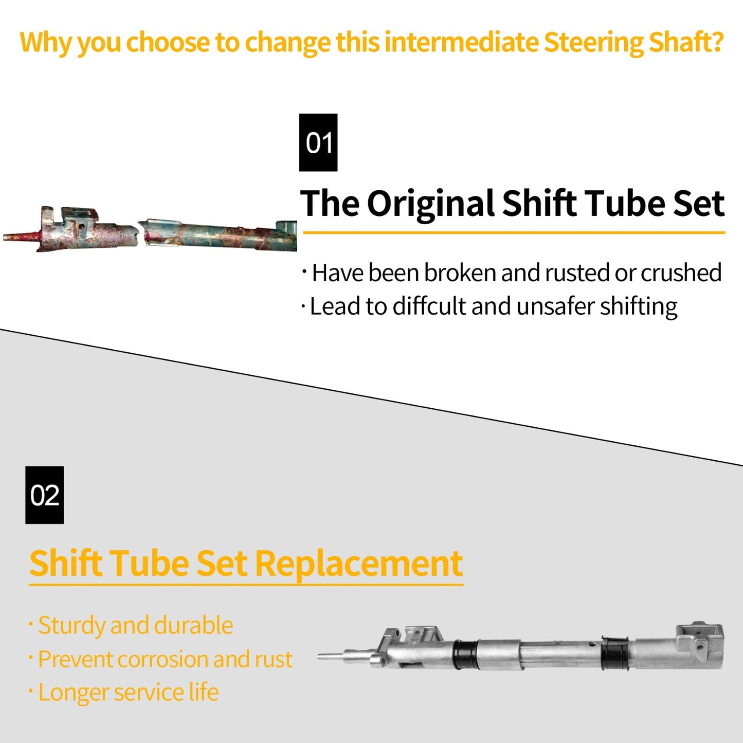 905-102 Automatic Steering Column Shift Tube for Ford F150 F250 Ranger Lincoln