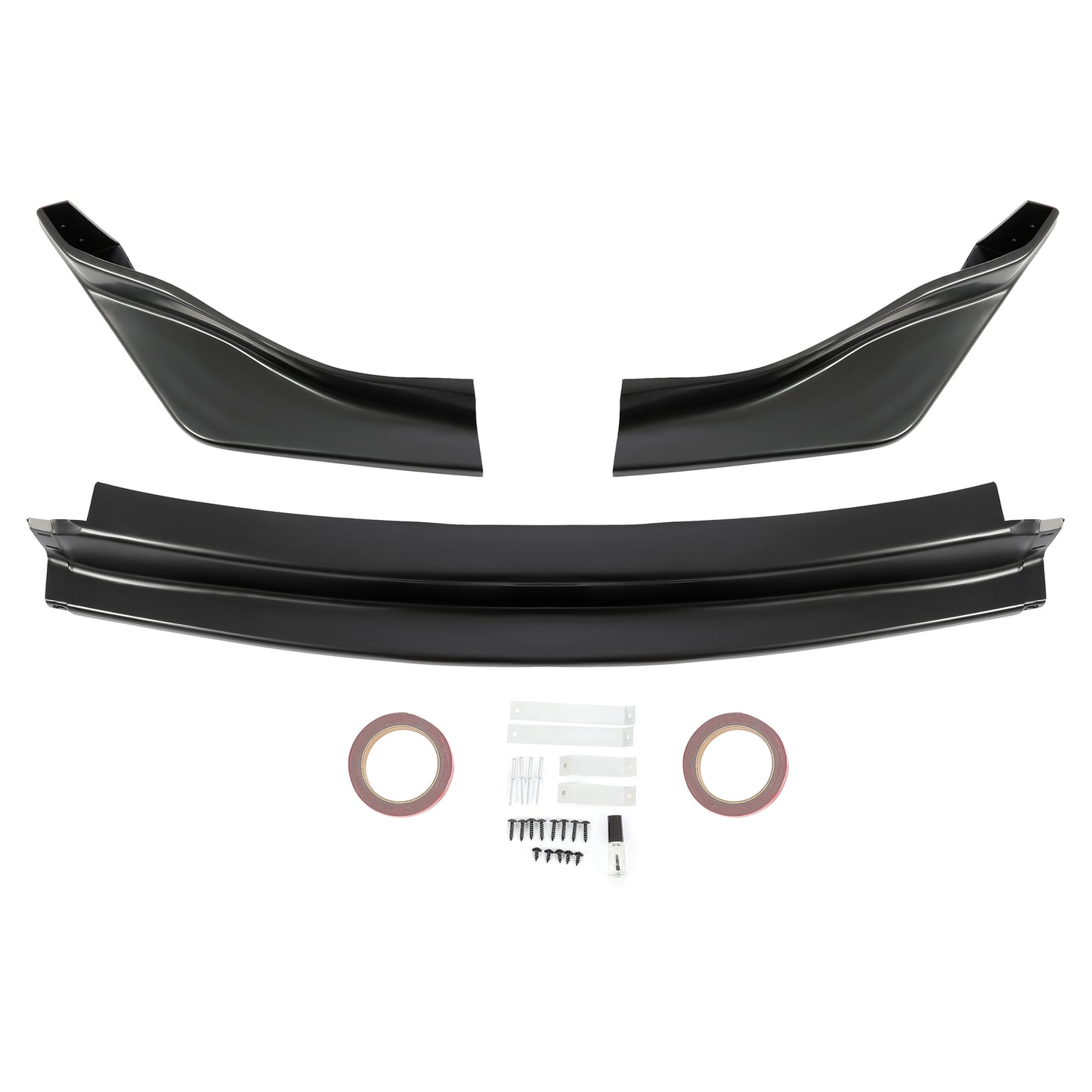 Solid Spare For 2006-2009 350z Z33 Unpainted NS Style Pu Black Front Bumper Lip Spoiler Chin