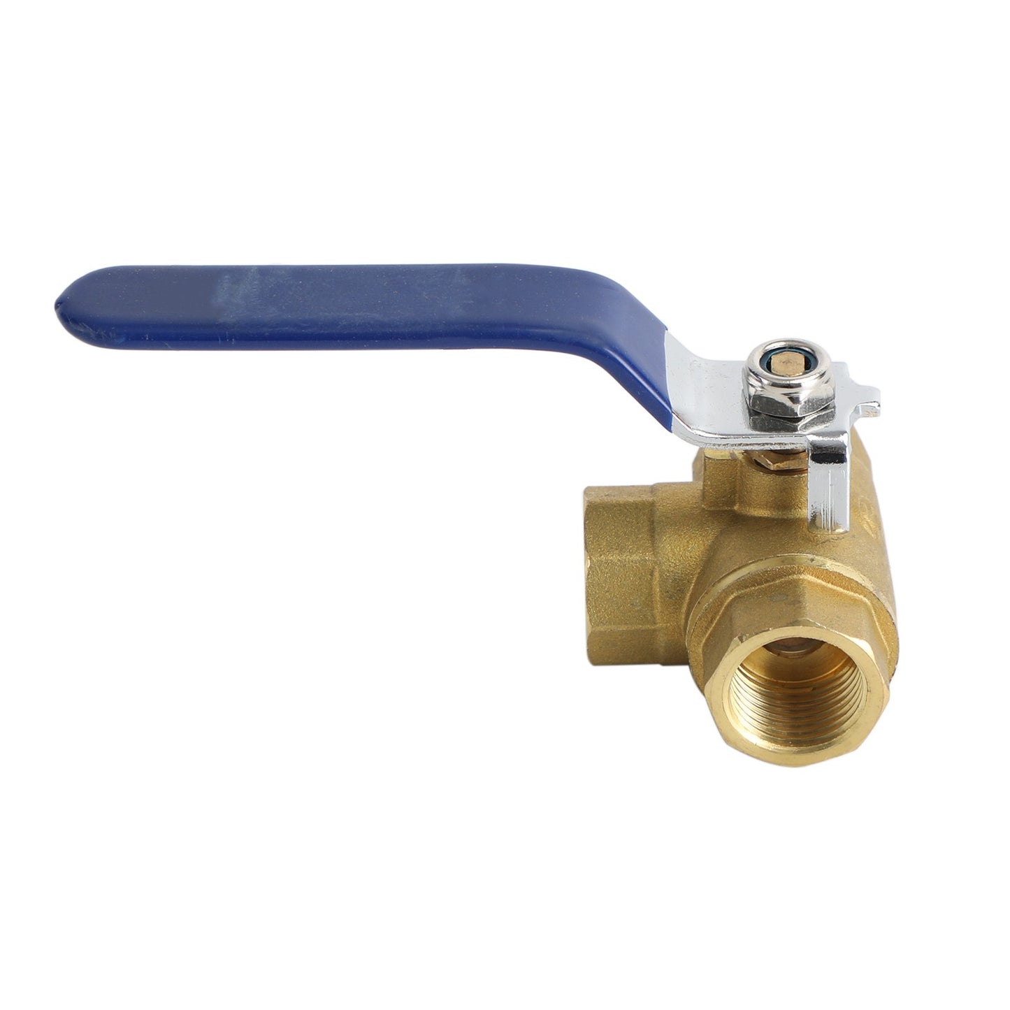G1/2" 3 Way Ball Valve Three T Port Brass Female Type Fit For Water Oil And Gas