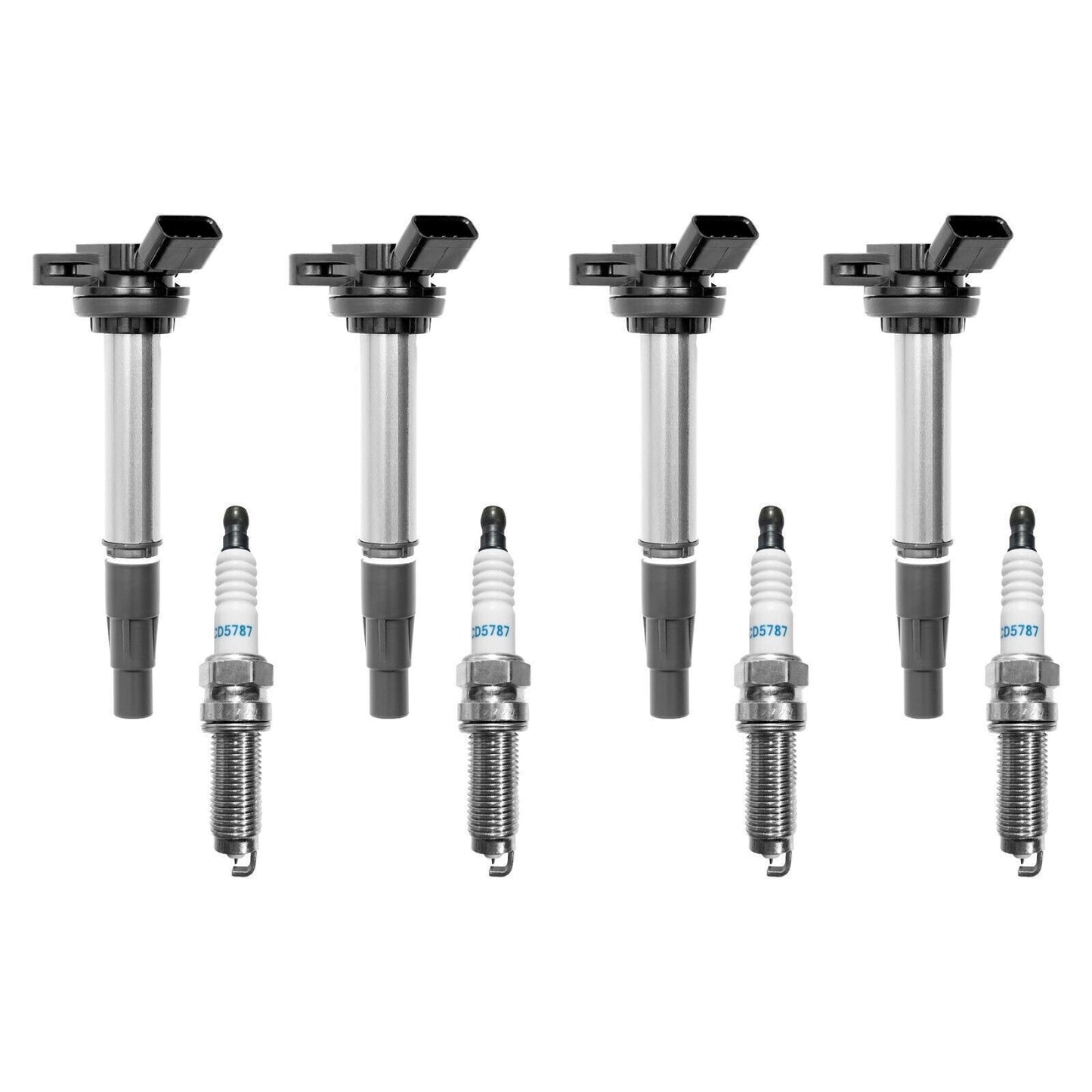 4x UF596 Ignition Coil & Spark Plugs Pack for Toyota Corolla Prius Lexus 1.8L