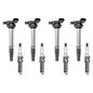 4x UF596 Ignition Coil & Spark Plugs Pack for Toyota Corolla Prius Lexus 1.8L