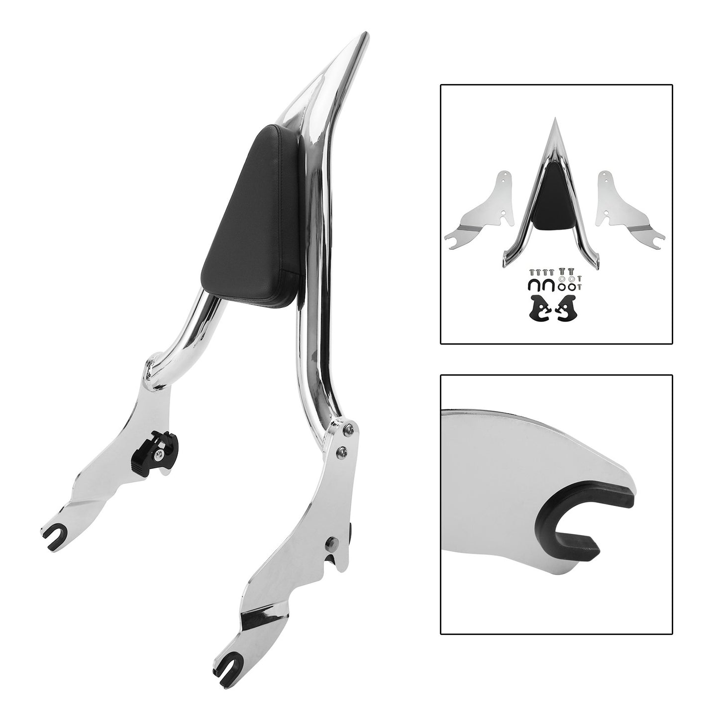 Backrest Sissy Bar for CVO Road Glide Street Road King 2009-22 CHR