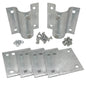 Stationary Dock Side Leg Pipe Holder Sleeve Kit with Backer Plates & Hardware