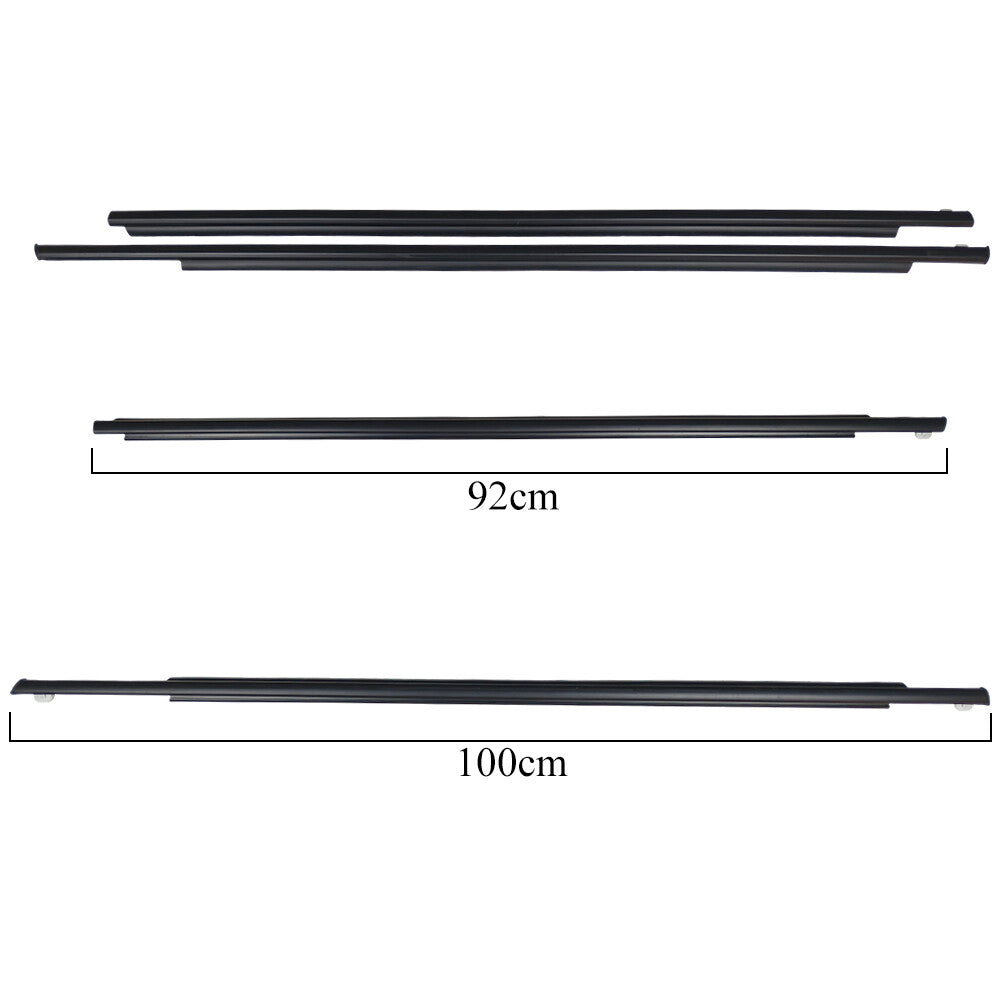 4Pcs New Front Rear Door Belt Moulding Weatherstrips For 2004-2009 Toyota Prius