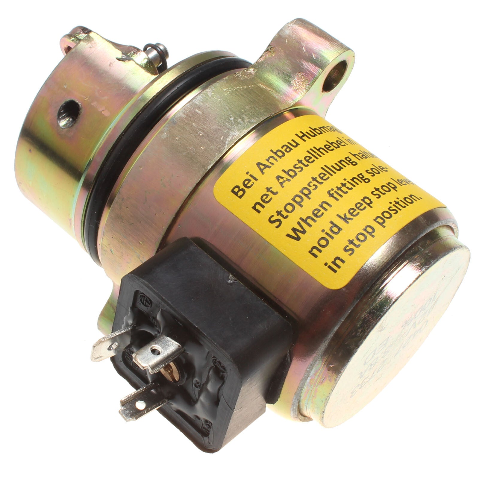 Solid Spare New Fuel Shut Off Solenoid for DEUTZ BF4M1011F Bobcat Skid Steer Loader 863 873