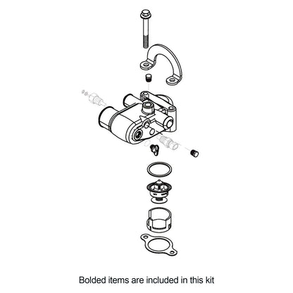 Thermostat Housing Assembly Kit for MAG MerCruiser 4.3-6.3L MPI 350 - 863457A2
