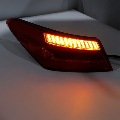 Left+ Right Red Rear LED Brake Tail Lights For Toyota Camry Sedan 4DR 2016-2021