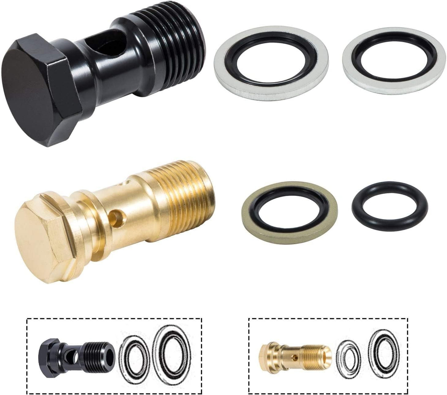AR2119 Gymatic 3/B Unloader Mounting Bolt Kit Fit Annovi Reverberi XM RK Series