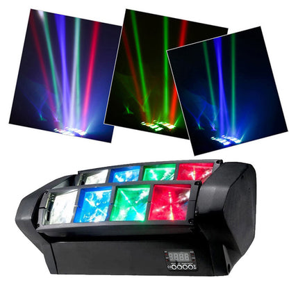 2x 80W 8LED RGBW Spider Moving Head Stage Lighting Beam DMX Party DJ Lighting US