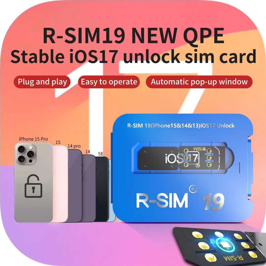 R-SIM 19 NEW QPE Stable IOS17 Unlock SIM Card for iPhone 15/14 Pro MAX 13 Pro 12