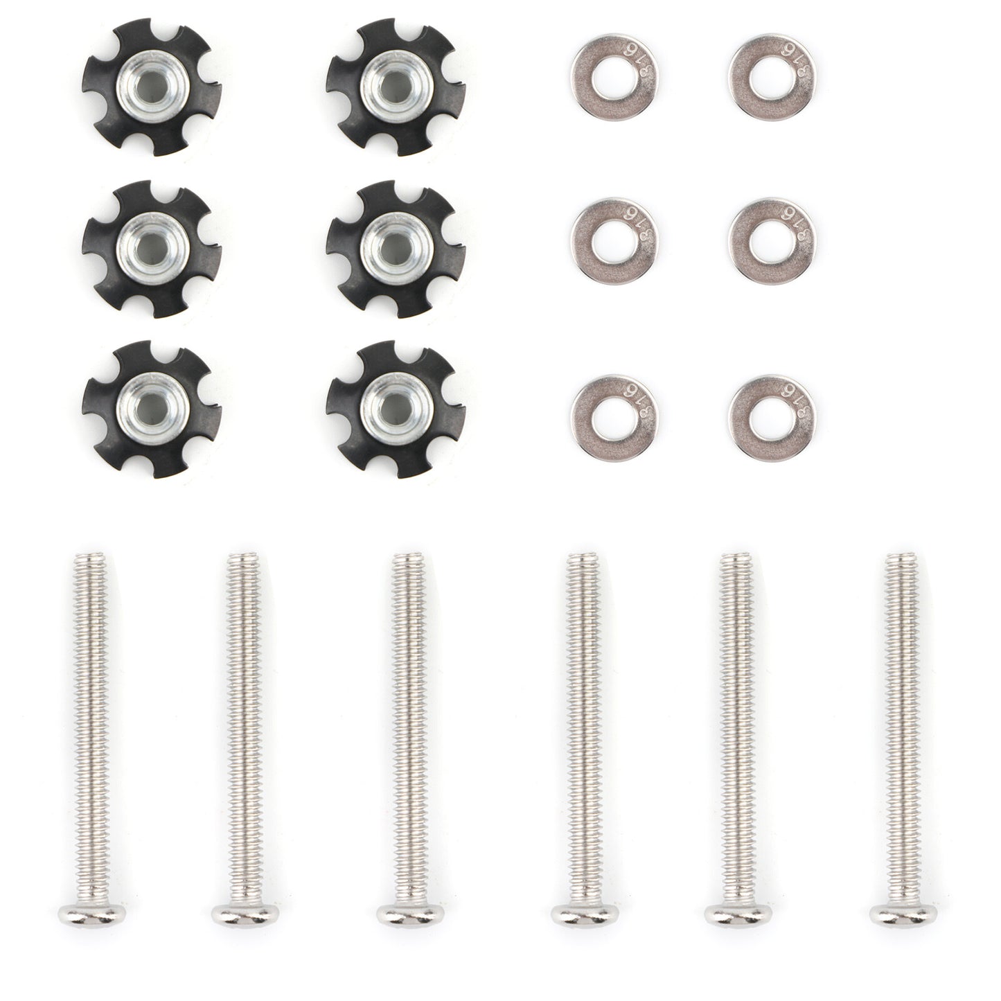 6x RV LADDER REPAIR KIT nuts Stainless Bunk Motorhome Parts Camper Trailer Coach