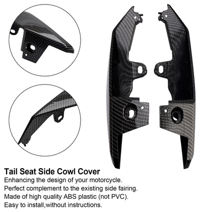 Carbon Tail Seat Side Cowl Cover Fairing For Yamaha MT-09 FZ09 2017-2021
