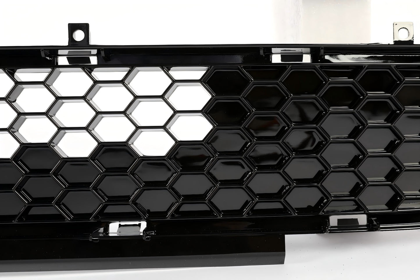 Solid Spare For 2018-2022 Ford Mustang Front Upper Grille + Lower Mesh Grill Honeycomb Black