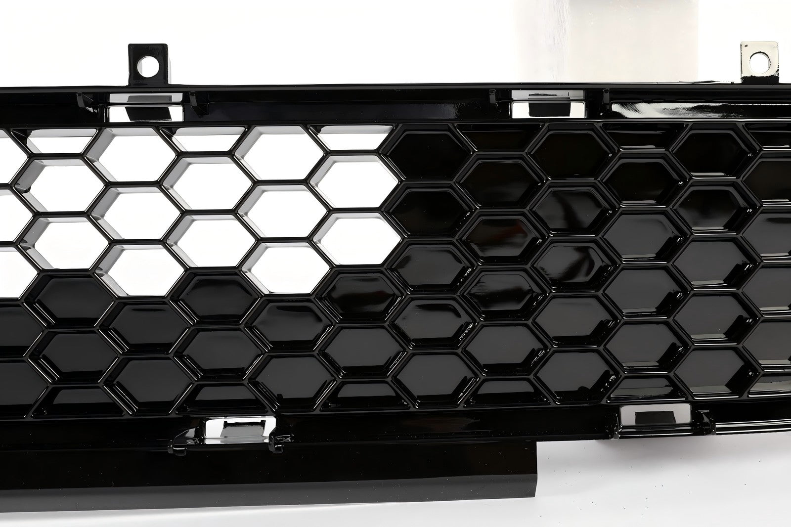 Solid Spare For 2018-2022 Ford Mustang Front Upper Grille + Lower Mesh Grill Honeycomb Black