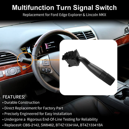 CBS-2142 Turn Signal Switch Fit for 2011-2012 Ford Edge Explorer & Lincoln MKX