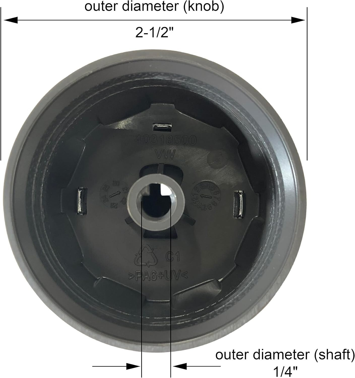 Solid Spare (3) Weber Spirit E-310 Control Knob Set 3 Knobs