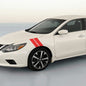 4" Dual Fender Stripe Hash Mark Stripe Decal Graphic Kit For Nissan Altima