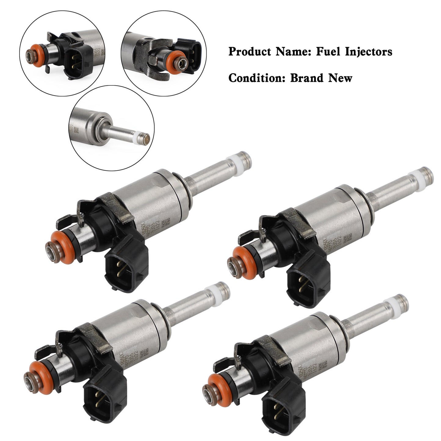 4PCS Fuel Injectors PE01-13-250C Fit Mazda 3 CX-3 CX-5 2.0 2012-18 PE01-13250B