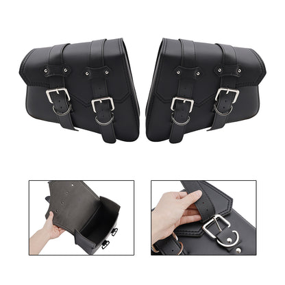 Side Tail Bag Saddlebag Color Matching Luggage Black 21L For Scooter Motorcycle