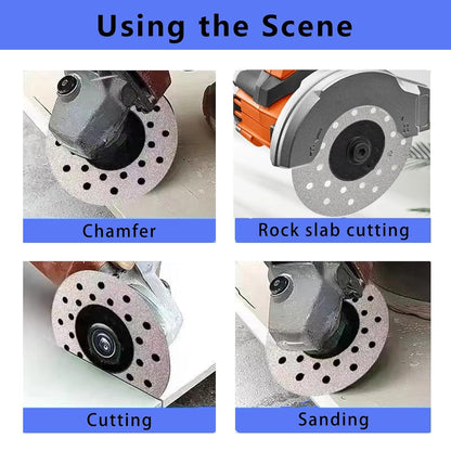 6PCS 4" Rock Slab Grinding Disc Diamond Tile Cutting Saw Blade for Angle Grinder