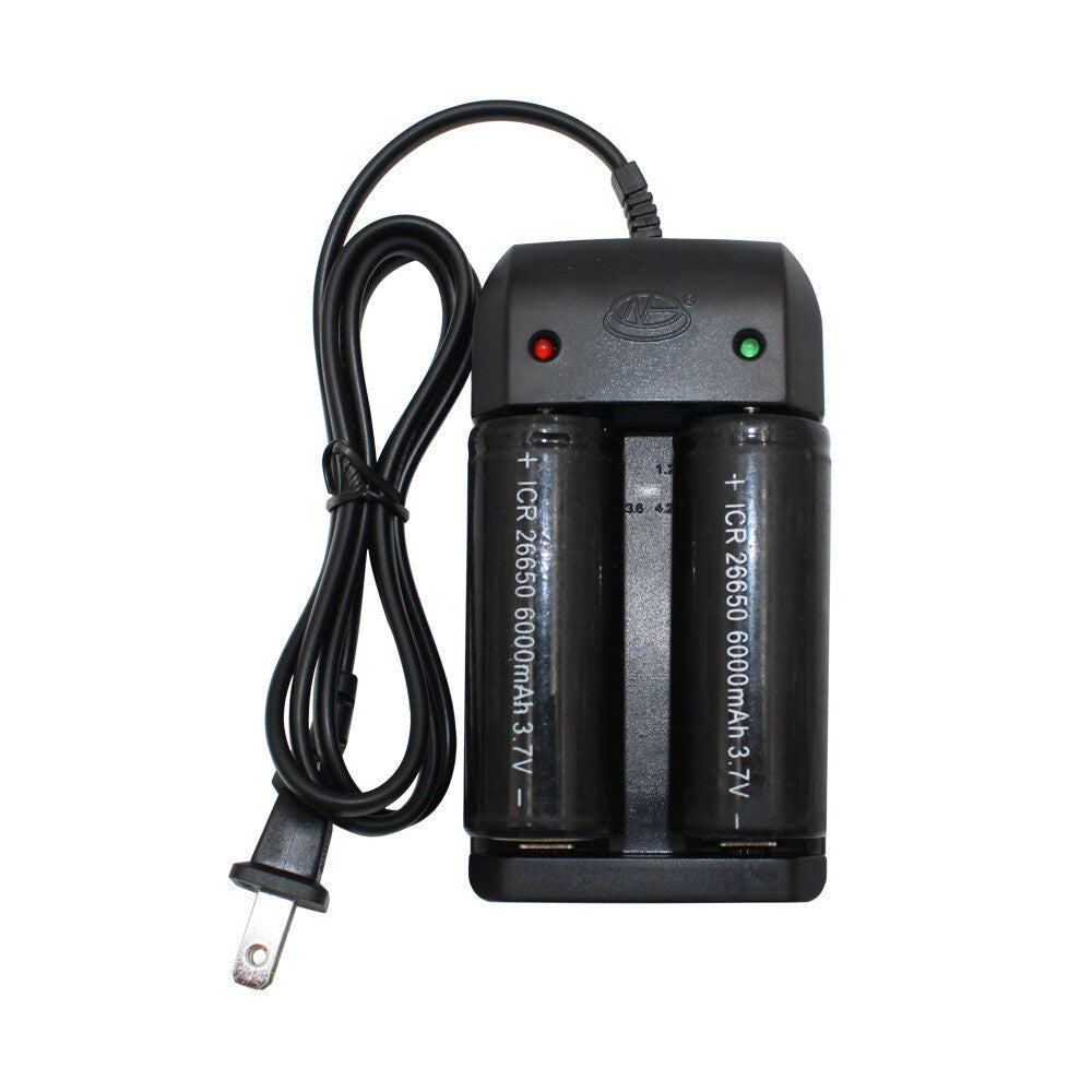 Lithium Li-Ion 14500 26650 Battery Double Charger 2 Adjustable Positions