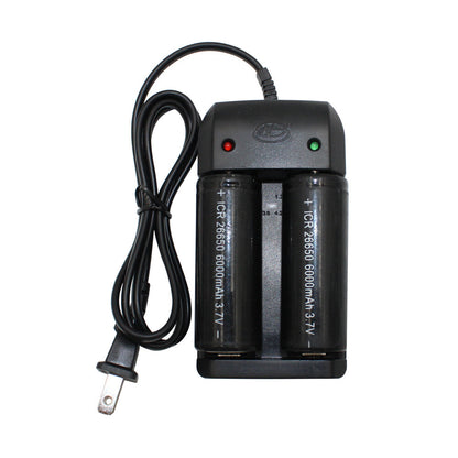 Lithium Li-Ion 14500 26650 Battery Double Charger 2 Adjustable Positions