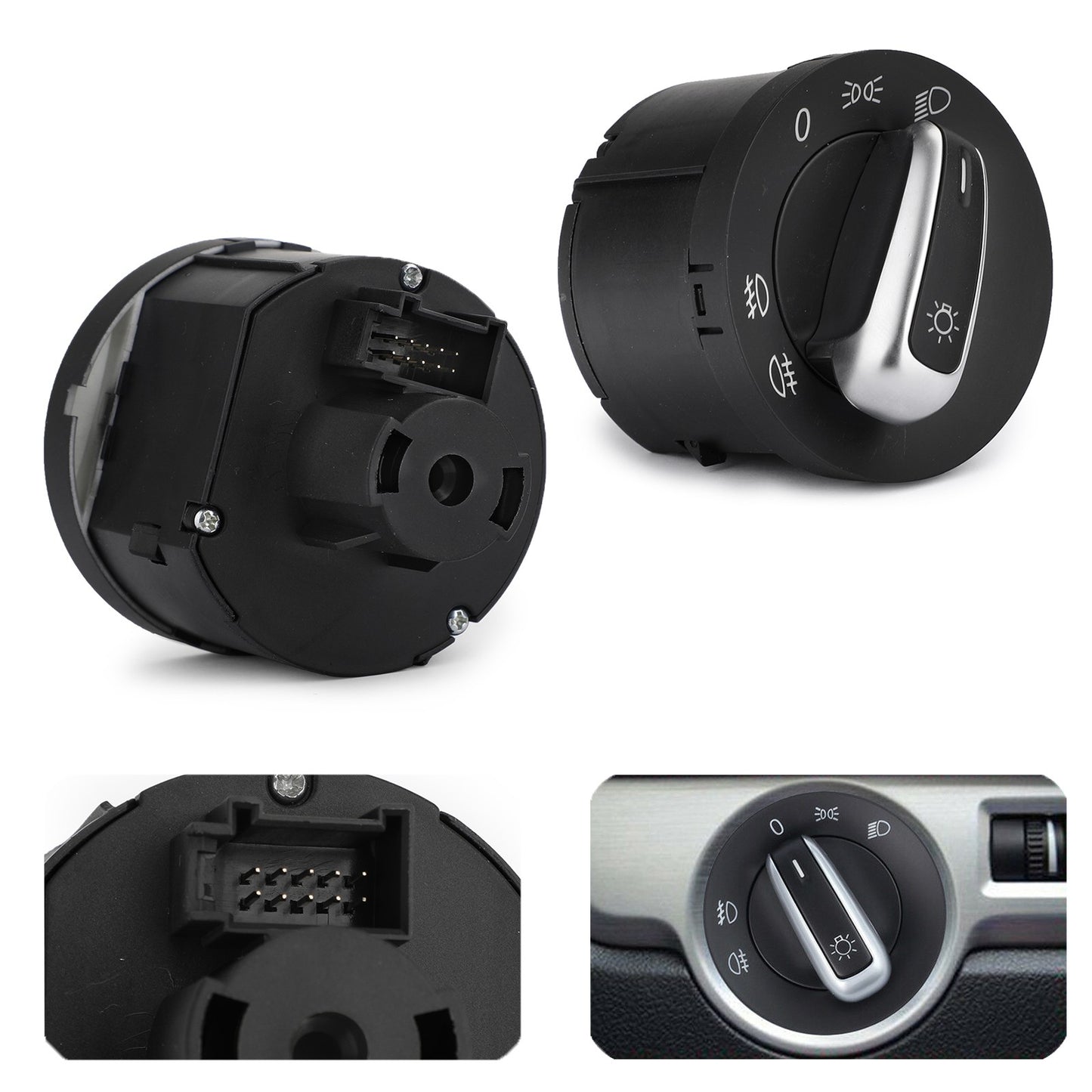 Euro Headlight Switch Light Fits VW Passat CC B6 Jetta Golf MK5 MK6 5ND941431A