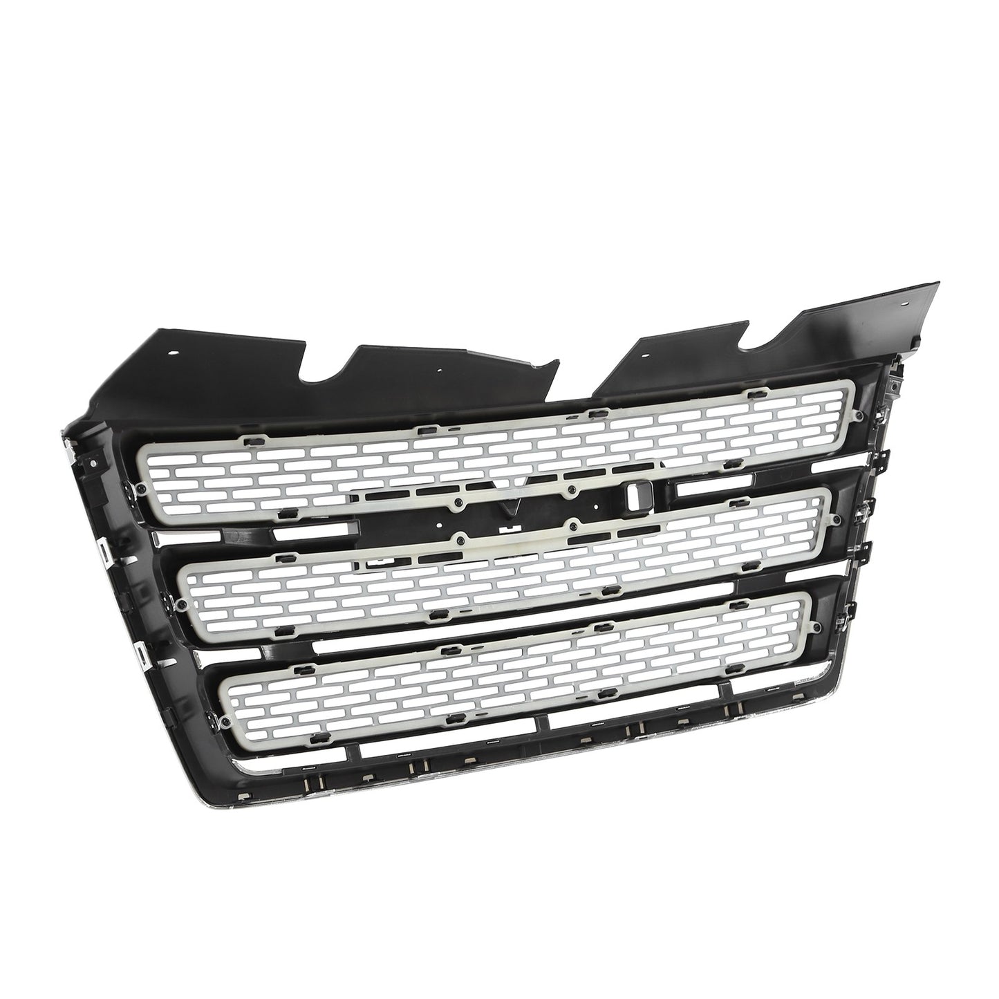 Front Bumper Grille Black w/Chrome Trim For 2010-2015 GMC Terrain SLT GM1200630