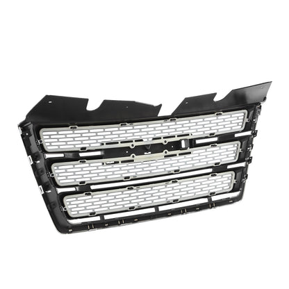 Front Bumper Grille Black w/Chrome Trim For 2010-2015 GMC Terrain SLT GM1200630