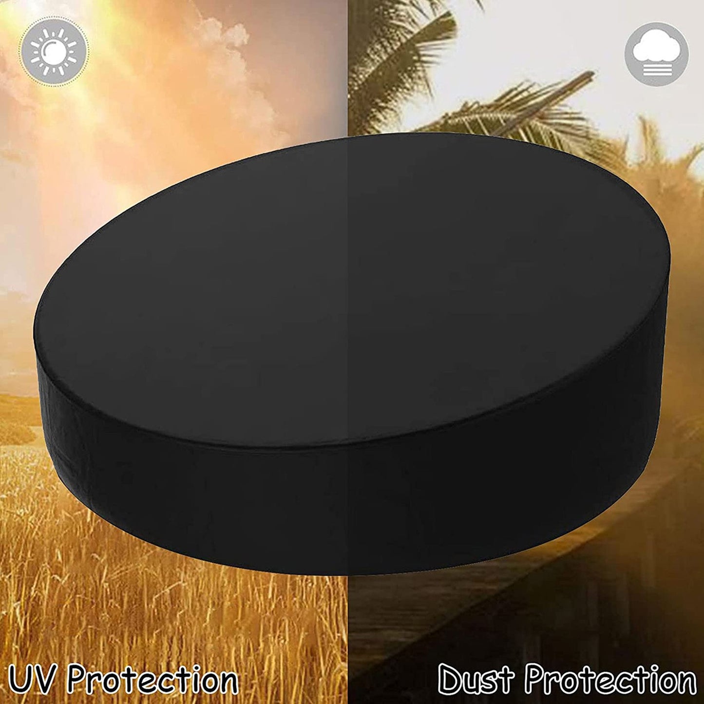 Waterproof Heavy Outdoor Sofa  Furniture Cover Day Bed Garden Patio Round