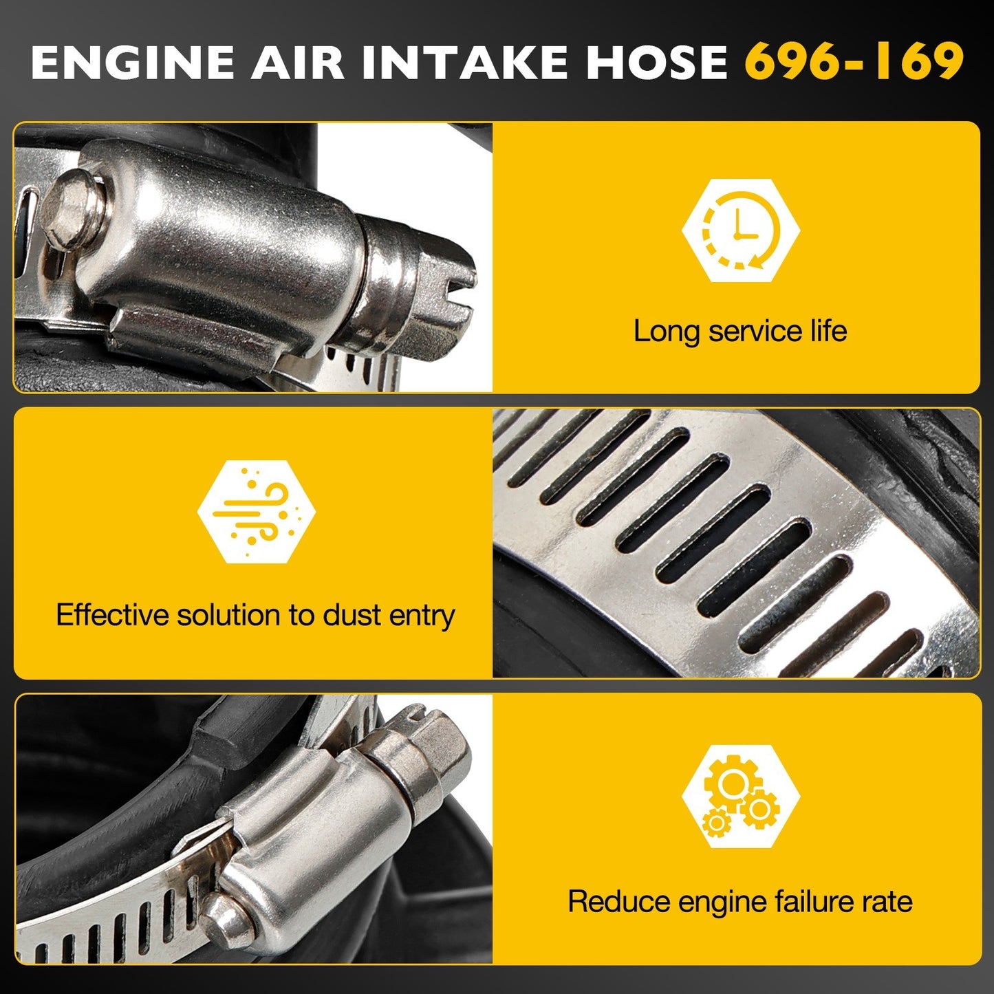Engine Air Intake Hose for 2009-2015 Nissan Maxima 3.5L V6 DOHC 165769N00C
