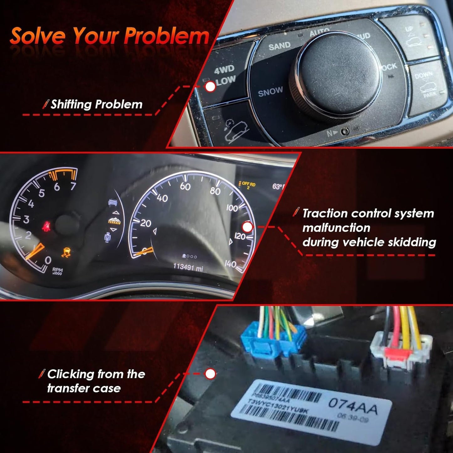 Transfer Case Control Module For Grand Cherokee 2014 2015 68395074AA 05150732AE