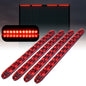 Solid Spare 4PCS 16" Red Truck Trailer Light Bar 11 LED Stop Turn Tail Brake Lights Strip