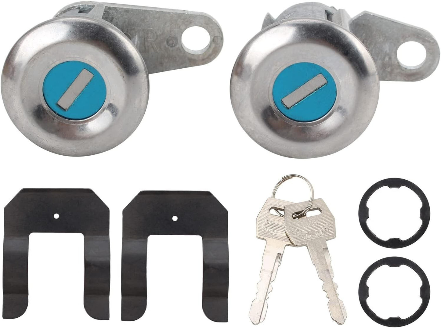 Pair Door Lock Cylinder Keys For Ford Truck Van Mercury F100 F150 F250 F350 E150