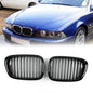 Front Fence Grill Grille Gloss Black For BMW 5-Series E39 2001 2002 2003 2004