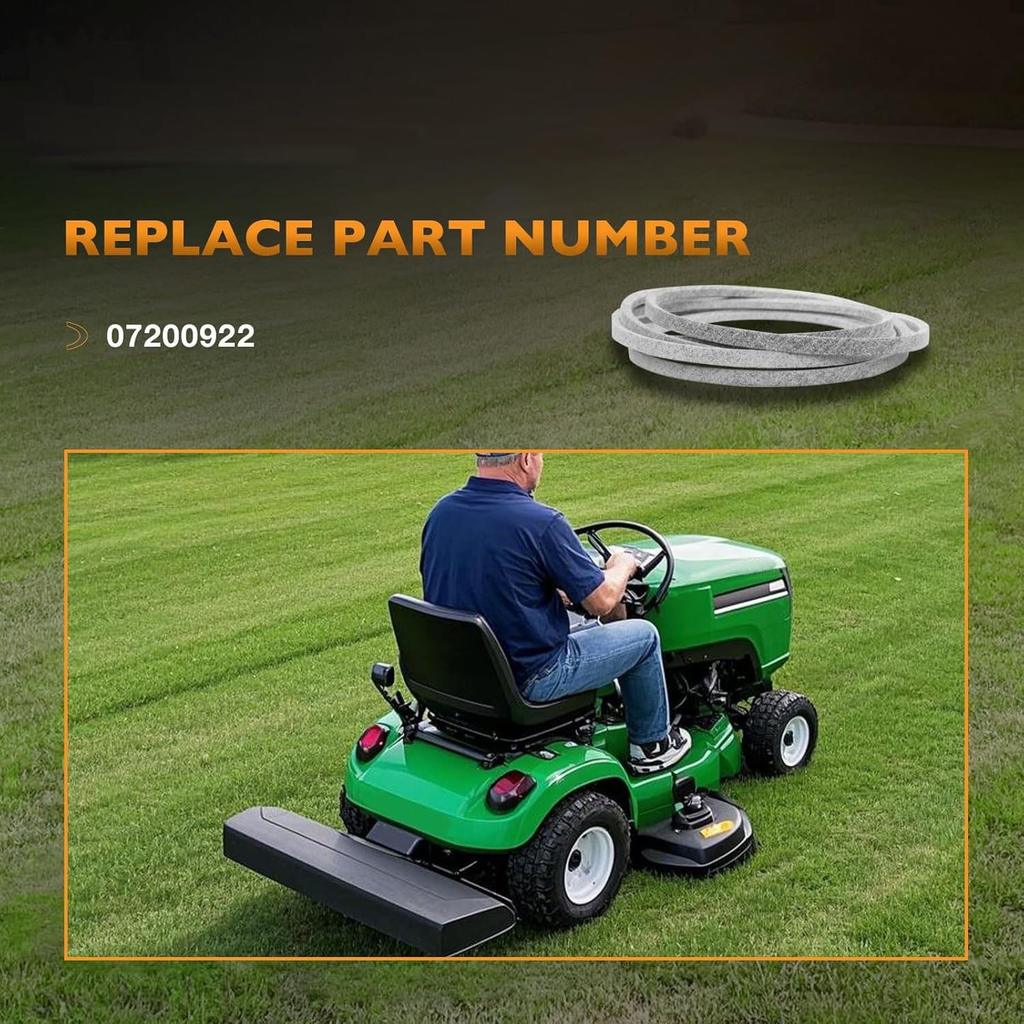 167" x 1/2" Deck Belt Fit For Gravely ZT XL Ariens Ikon Zero-Turn Mower 07200922