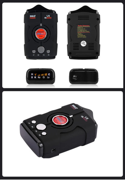 V8 Car Mobile Radar Speed Detector Mobile Speed Detection English Russian Switch