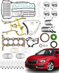 Head Gasket Piston Rings Timing Chain Kit For 11-16 Chevy Sonic Cruze Buick 1.4L