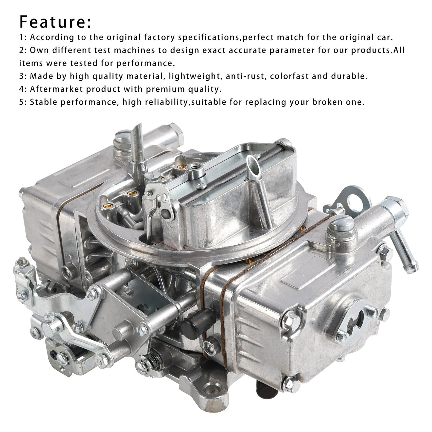 650CFM Carburetor Manual Choke BR-67277 For Holley Brawler Diecast Carb 4150