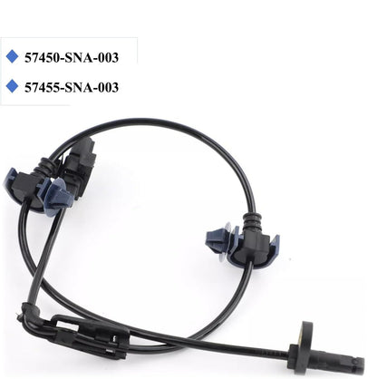 Pair Front 2 ABS Wheel Speed Sensor For 2006-2011 Honda Civic LX DXc DX-G 1.8L