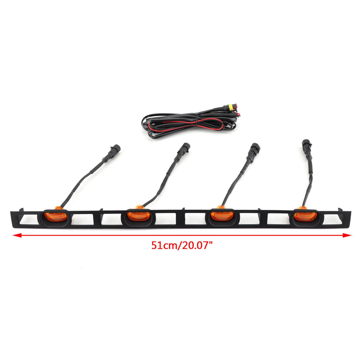 Front Bumper Hood Grille LED Lights W/Wire Harness Fits Tacoma 2012-2015 Amber