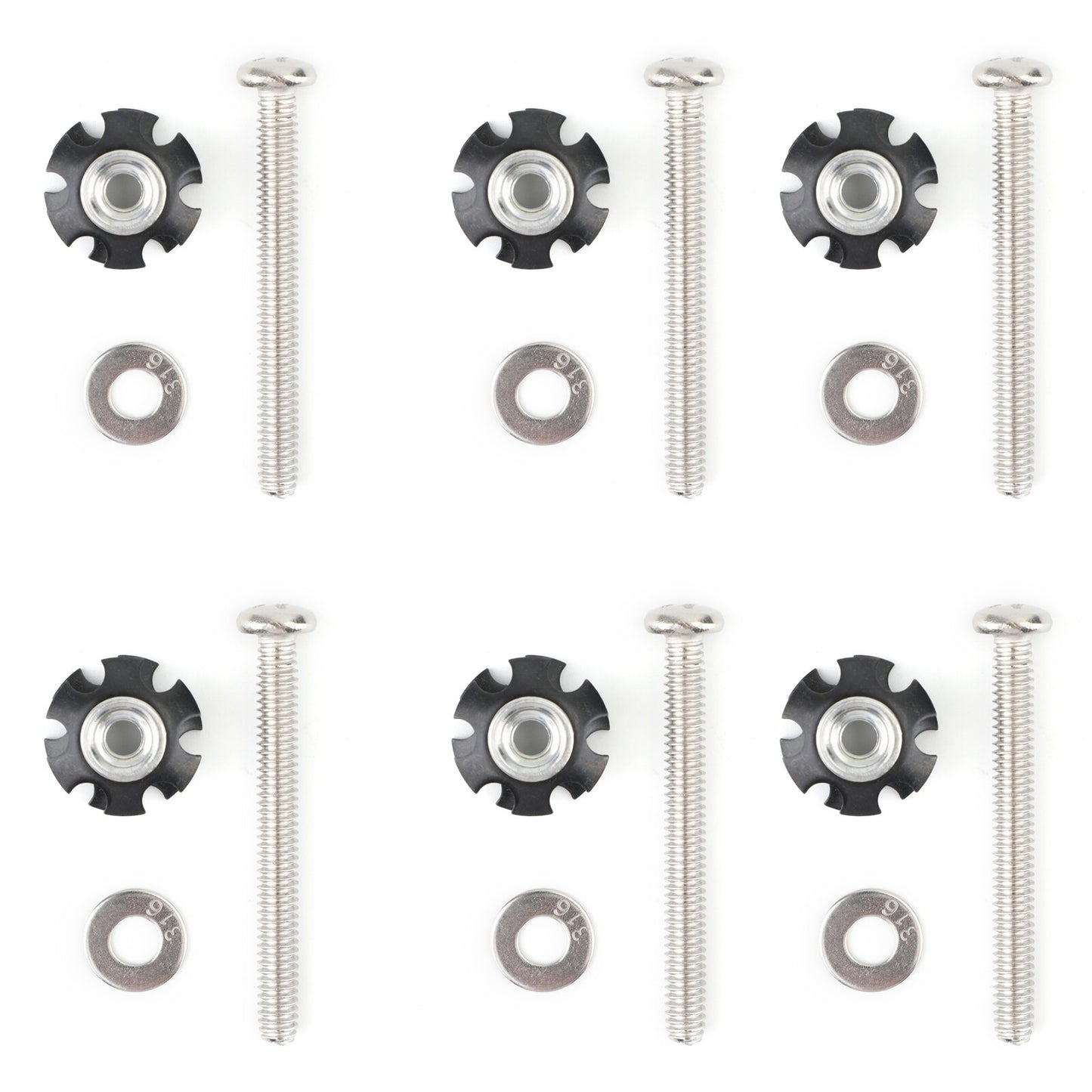 6x RV LADDER REPAIR KIT nuts Stainless Bunk Motorhome Parts Camper Trailer Coach