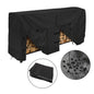 96*24*42Inch Outdoor Firewood Log Storage Rack Cover Waterproof Snow Protect