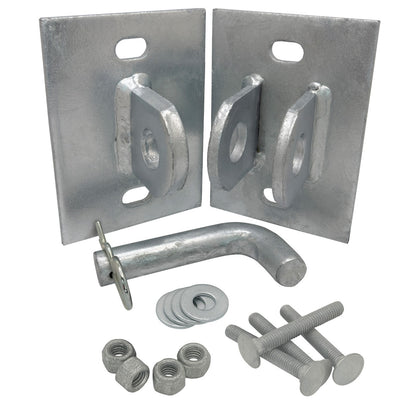 Floating/Stationary Dock Connector Hinge Kit, Male & Female T-Style Brackets (1)
