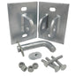 Floating/Stationary Dock Connector Hinge Kit, Male & Female T-Style Brackets (1)