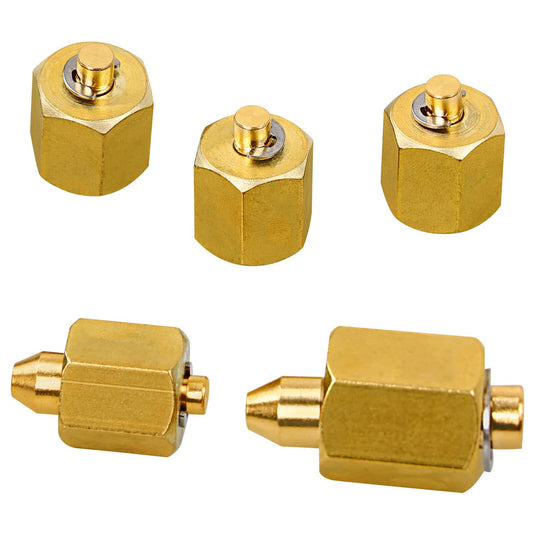 Solid Spare 10810 Injector Rail Fuel Line Cap Set - 5 Pcs Rail Fuel Injector Block-off Cap