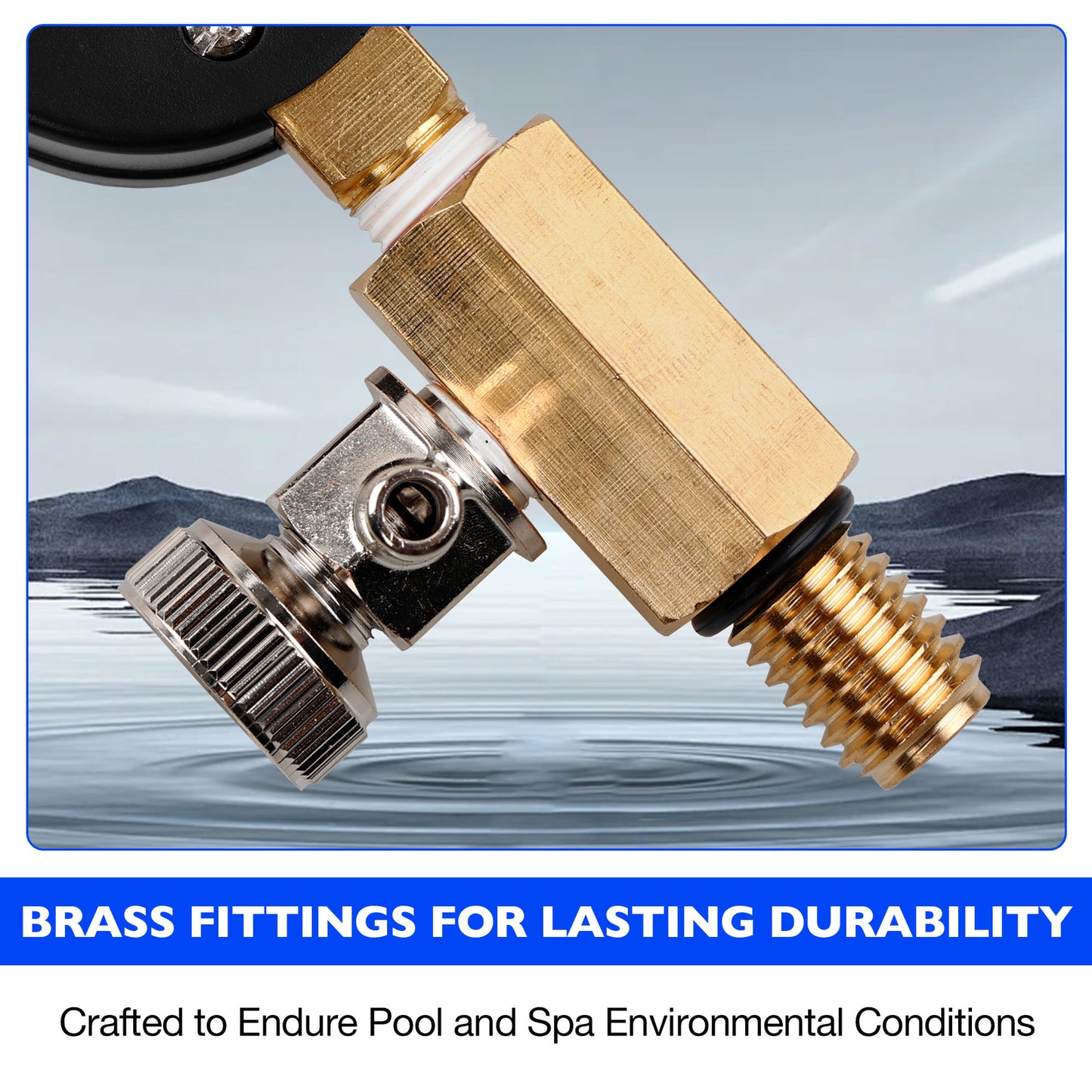 Filter Pressure Gauge Air Relief Valve Assy For Jandy Pool CV CL DEV R0357200
